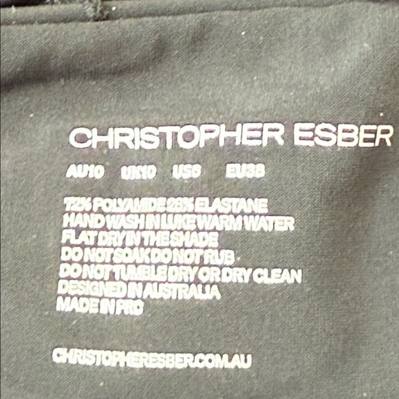 Christopher Esber Ruched Orbit bikini Swim T-Shirt and bottom  size 6 - Picture 14 of 15